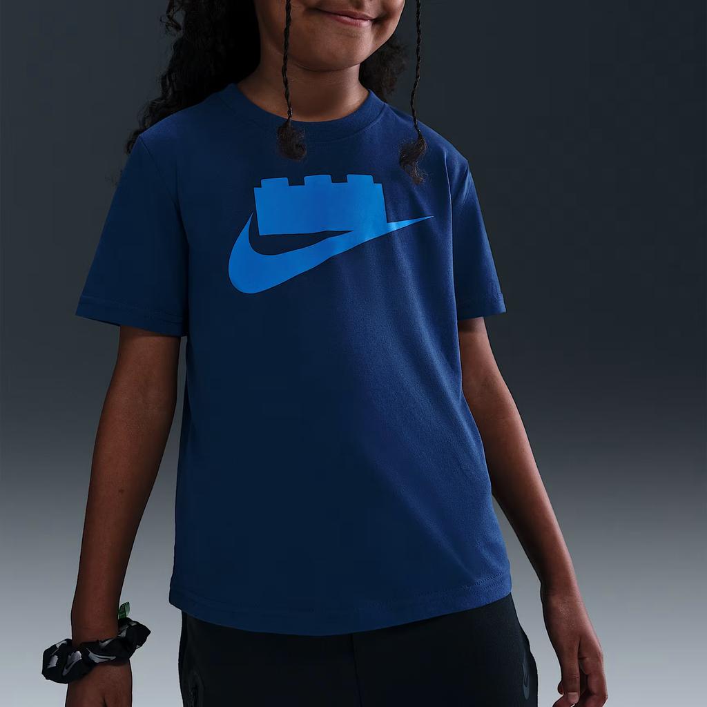Nike X LEGO Kollaboration T-Shirt FW25 Rundhals Pullover Lässig Kurzarm Kinder Oberteile IQ5364-477