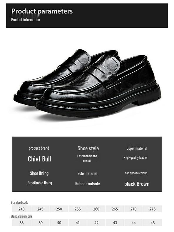 Herren Echtleder Slipper - Herbst/Winter 2025, Business Casual, Britischer Stil, Weiche Sohle, Rutschfest, Ideal für Hochzeiten.