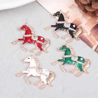 Classic  Horse Brooches For Women Versatile Animal Lapel Pins Clothing Corsage Jewelry Accessories  Year Gifts
