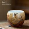 Ceramic Tea Cup Kiln Change Kung Fu Tea Set