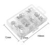 70PCS Ceiling Hooks Heavy Duty Screw Cup Hook for Bathroom Kitchen Wall Ceiling Hanging Various Size Combination Package