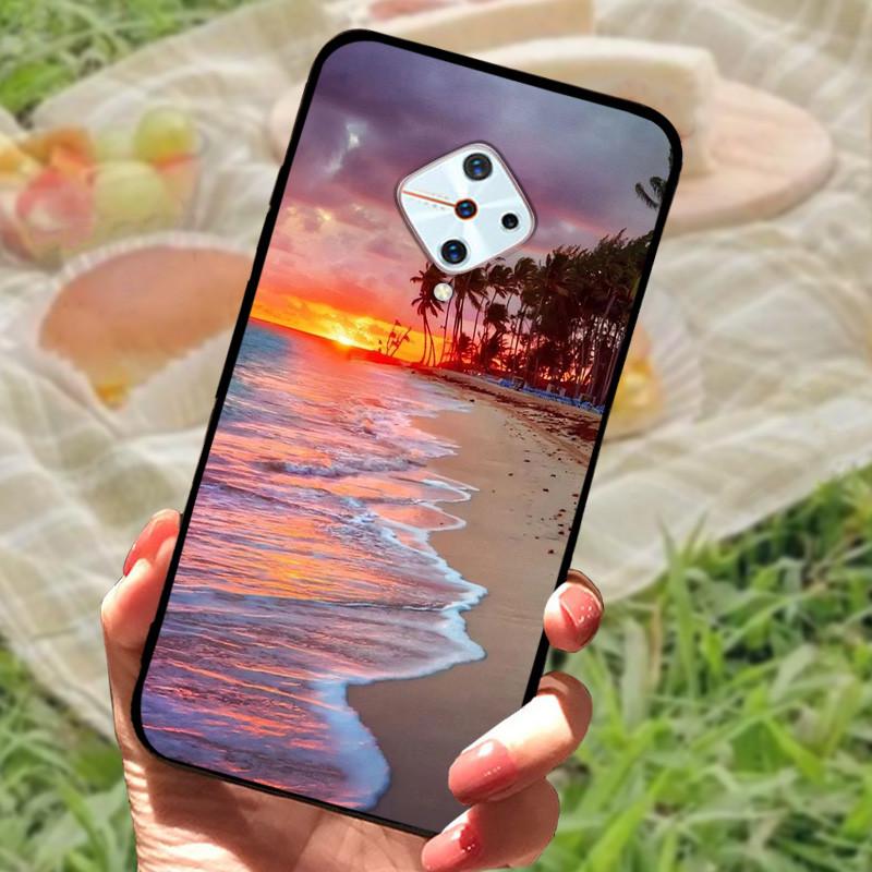 For Vivo V17 Russia Case Vivo 1920 TPU Soft Silicone Marble Phone Case For Vivo S1 Pro Fundas V1945A V1945T Cover Coque Shells
