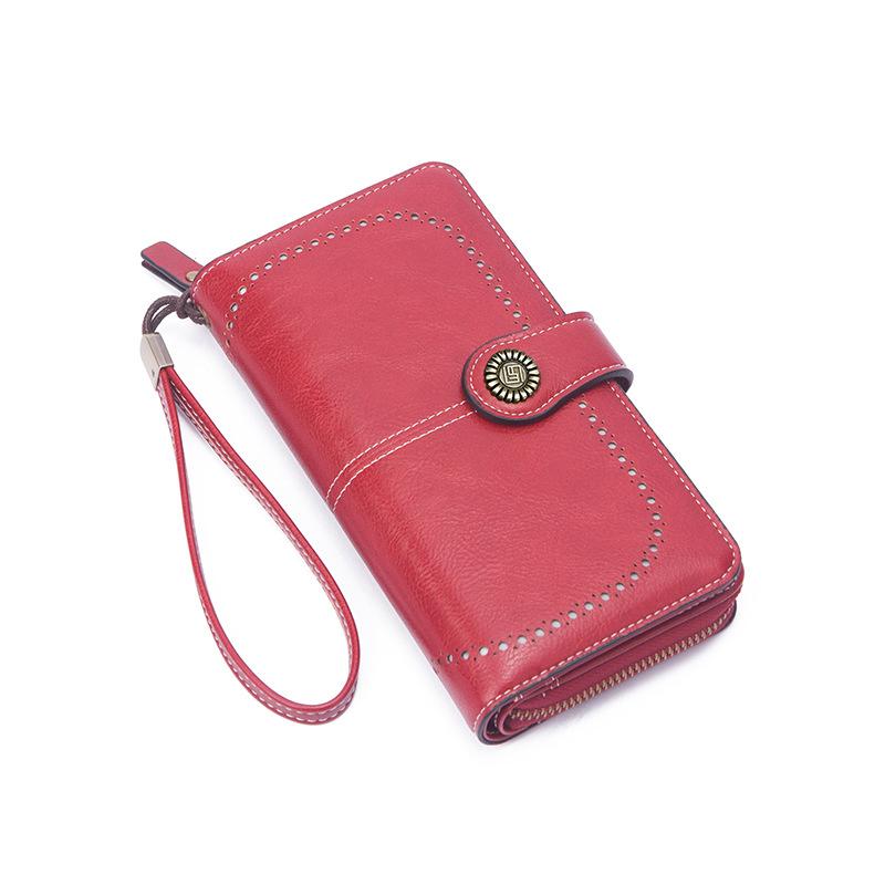 New Women's Wallet Fashion Zipper Clutch Bag Wallet Large Capacity Long Wallet