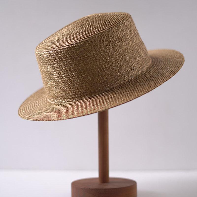 Garden Supplies My Women's Beige Diy Fine Straw Hats For Sun Hat Wide Brim Boater Hats Beach Top Derby Hats Base Formal Fedora Hat Waiter Performance Hat