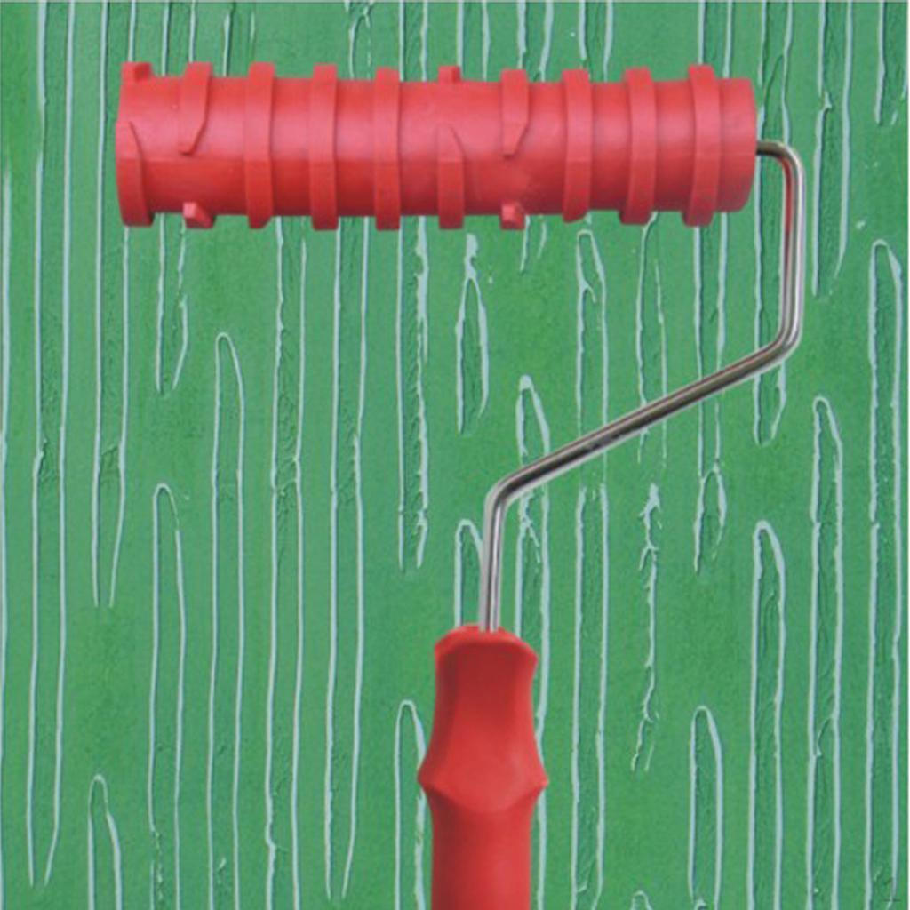 7  17.5см Разнообразный текстурный цветочный узор Валик для покраски с A