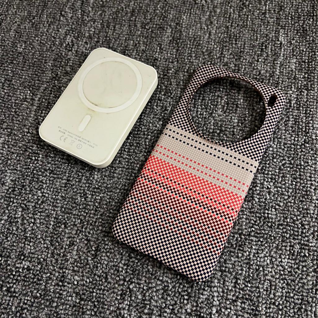 New Carbon Fiber Kevlar Pattern Phone Case For VIVO X200 Pro Mini X200S Ultra Thin Magnetic Shockproof Cover