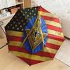 1pc Illuminati All-Seeing Eye Umbrella Portable Folding Umbrella Iron Frame Hole Bone Structure Outdoor Home Umbrella