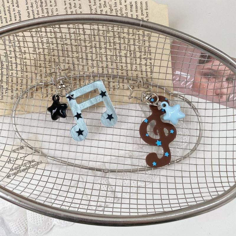 Fun And Colorful Acrylic Keyring With Musical Notes For Gift Giving Music Symbol Keychain Pendant With Musical Note