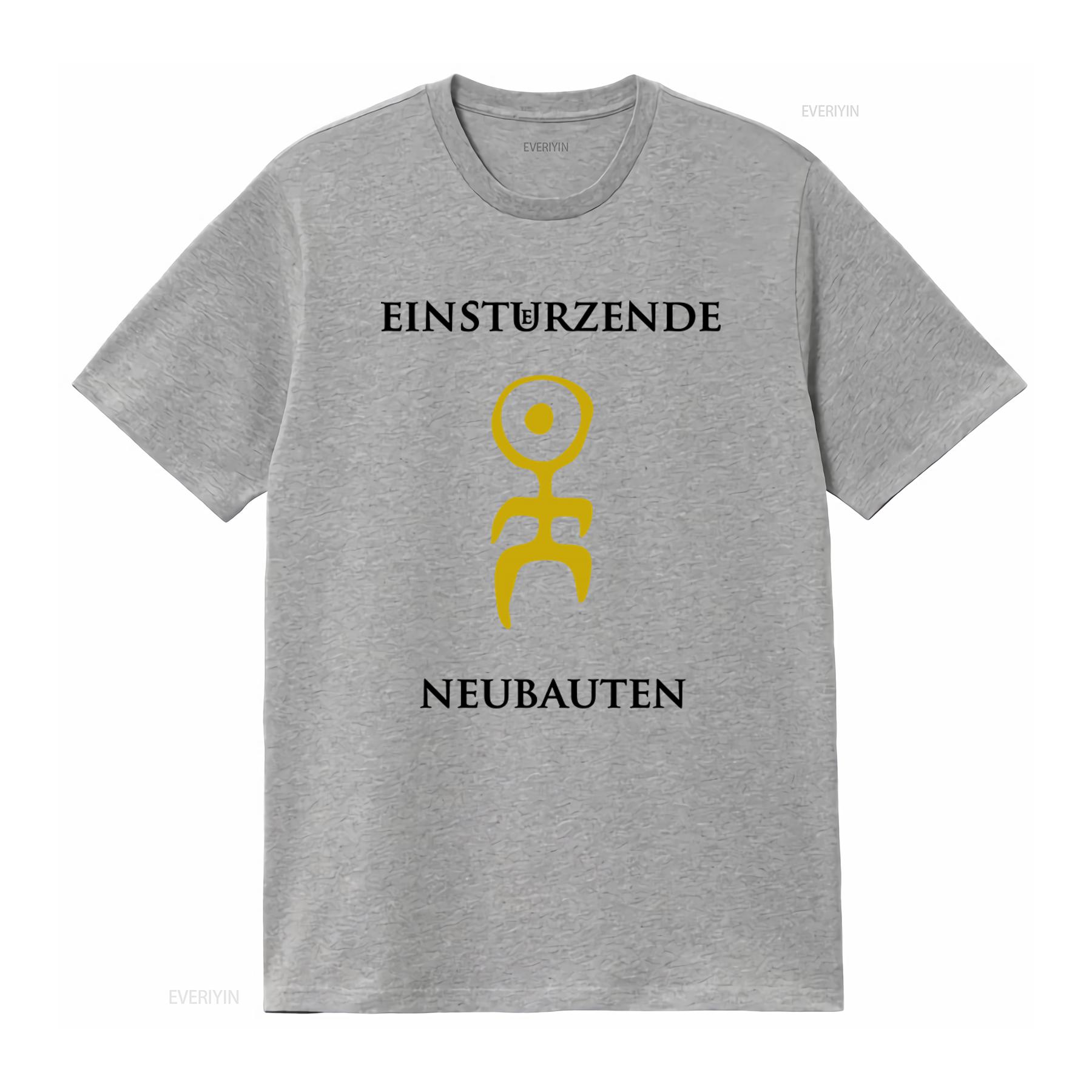 

Einstürzende Neubauten Логотип гурту Принт Чоловіча футболка Мода вінтажний Випрана мода М яка Дихаюча Зручна Унісекс Повсякденна M