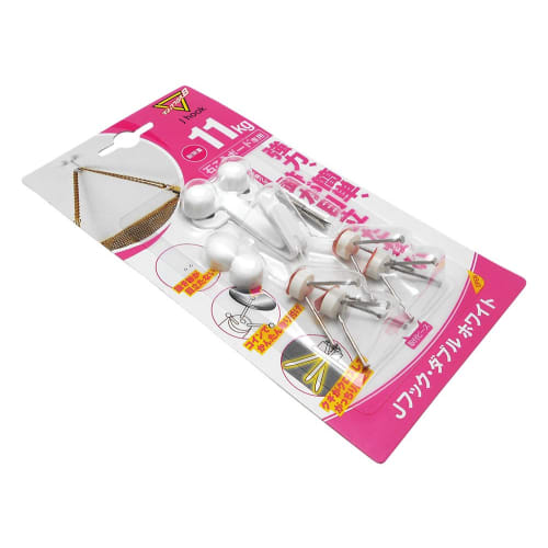 Nikkei Sangyo Magic Cloth 8 J-Hook Double White MJ-016W