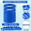 Liliful 50 Pcs Plain Silicone Rubber Bracelets Elastic Rubber Wristbands Blank Colored Bracelet Sports Bands for Stretch Wristband Wrist Bands for