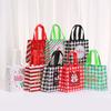 Printed Christmas Bag Festive Christmas Tote Bag Waterproof Shopping Bag Reusable For Christmas Holiday Decorations Holder