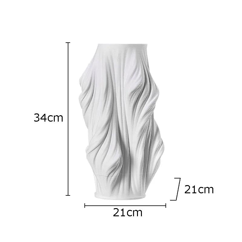 Creative Ceramic Vase Desk Decoration Artificial Flowers Decorative Flower Arrangement Room Aesthetics Decor Floral Vases