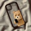 Teddy Bear Couple Cartoon Clear Case For Samsung Galaxy S24 S23 S22 Ultra S24 FE S25 A06 A16 A54 A35 A15 A55 A52 A34 5G Cover