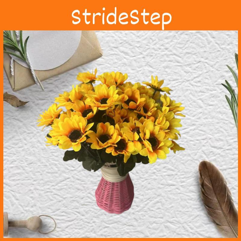 Annuus Faux Helianthus Silk Flower Bundle For Outdoor Event And Decoration House