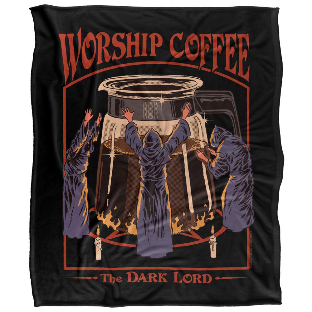 Steven Rhodes Worship Coffee Soft Touch Blanket
