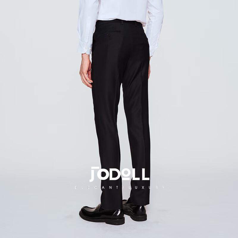 JODOLL Men's Wool Blend Business Casual Suit Pants