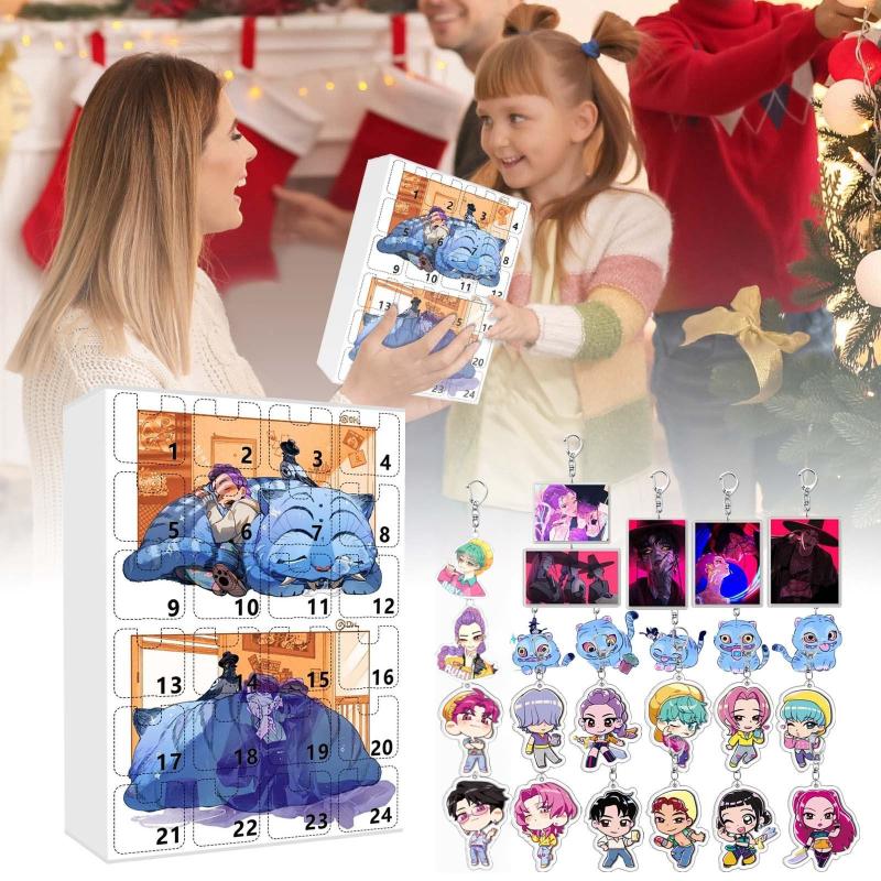 Kpop Demon Hunters Xmas Advent Calendar 2025 Countdown Calendar With 24 Toys Christmas Kids Adult Teens Gifts