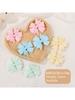 60pcs 2.5'' Ribbon Kids Bows Hair Clips for Baby Girls Random Solid Color Pinwheel Toddler Hairgripes Headwear Hair Accessories