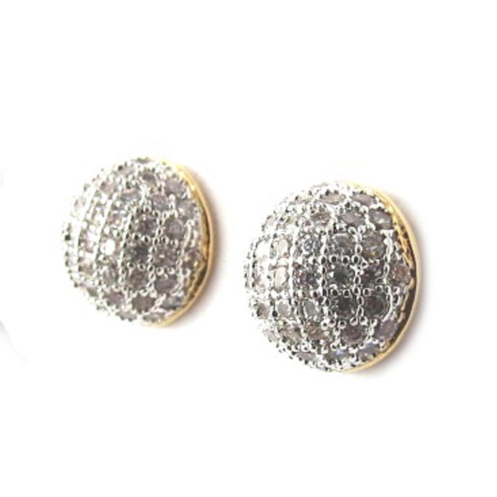 

Les Trésors De Lily [L0490] - двухцветные позолоченные серьги Goddess