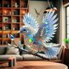 Creative 2D Acrylic Hummingbird Hangings Pendant Ornaments Sun Catcher Window Stained Birds Hummingbird Window Garden Decor