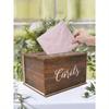 1 Pieza Caja Rústica de Madera para Tarjetas de Boda con Ranura, Caja para Colocar Tarjetas de Invitación de Boda, Perfecta para Recepción, Regalos y Dinero, Ideal para Baby Shower