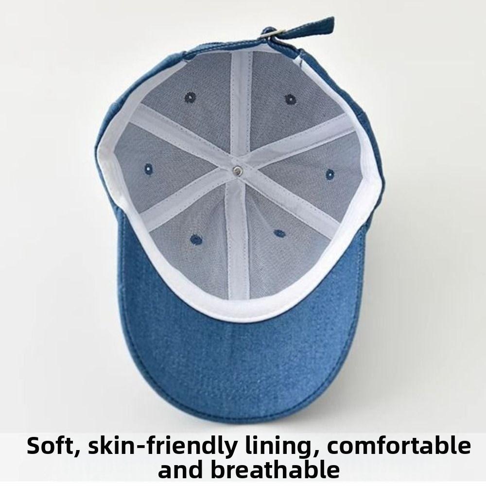 Vehicles Pattern Children Sports Hats Denim Baby Sun Visor Hat Simple Kids Baseball Caps  Outdoor