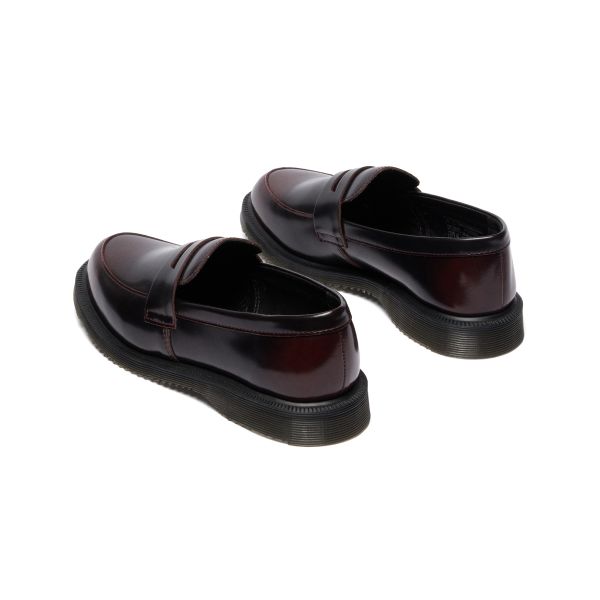 Dr. Martens Temara Leather Vintage Slip-On Loafers Women Loafers Cherry-Red 41360600