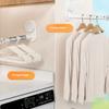 Travel Foldable Laundry Hanger With Strong Suction Pads Storage Durable ABS Construction Ideal For Hotels Camping Hanging Towels Bags Clothes