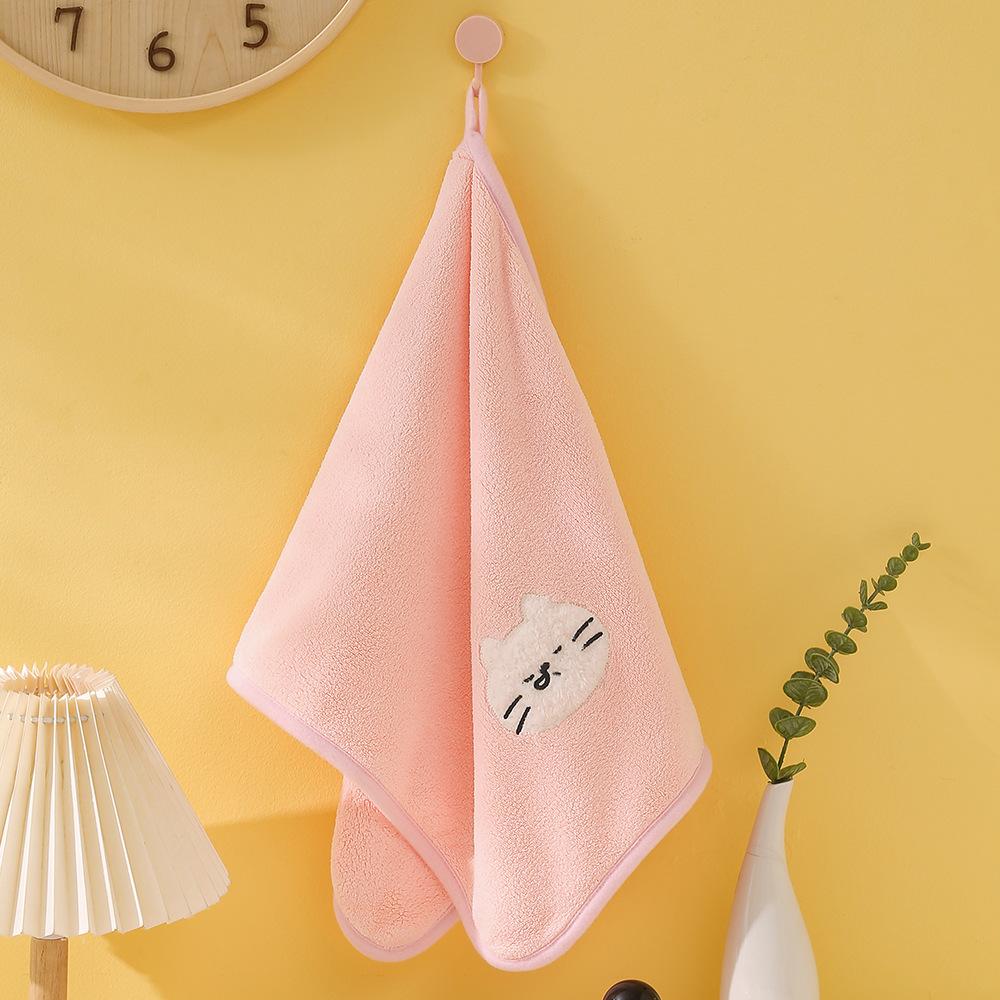 

Puppy Holiday Cartoon Animal Thickened Absorbent Adult Couple s Non-Shedding Towel 35*75CM розовый