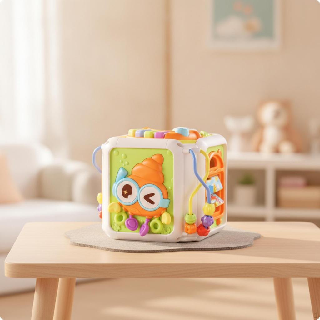 Educational Sea Creature Busy Cube | Compact TravelFriendly Design, with keyboard