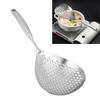 Anti-scald Handle Skimmer Spoon Rustless Steel Strainer Spoon Cooking Spoon  Home