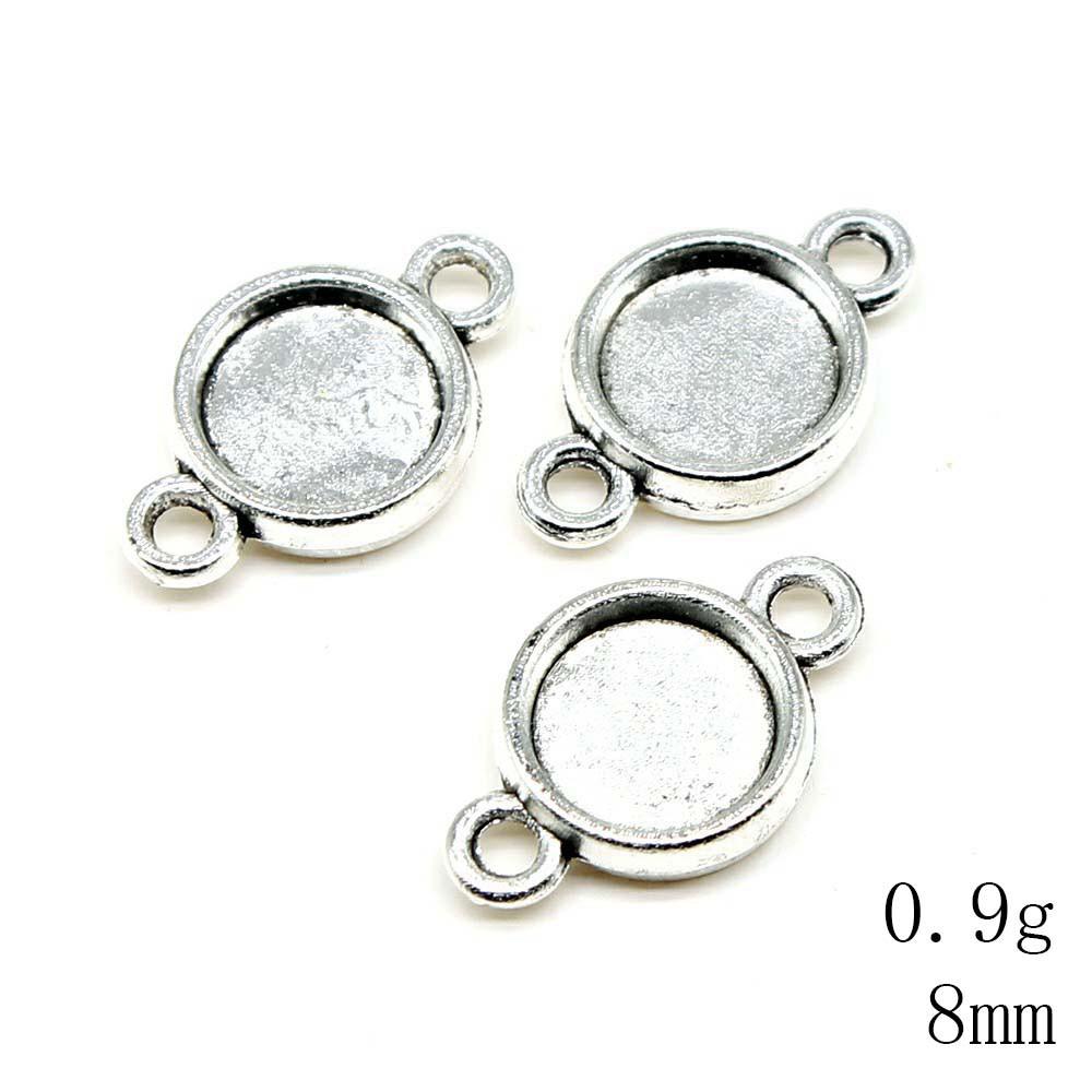 Valentine's Day Accessories For Making Jewelry Fit Round 12mm Glass Cabochon Base Setting Tray Accessories Parts Women's Clothing Bag Accessories