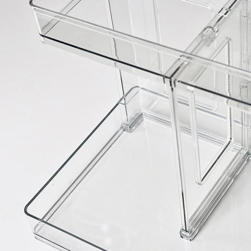 Double Layers Desktop Storage Rack Modern   Makeup Shelf   for Vanity Bathroom