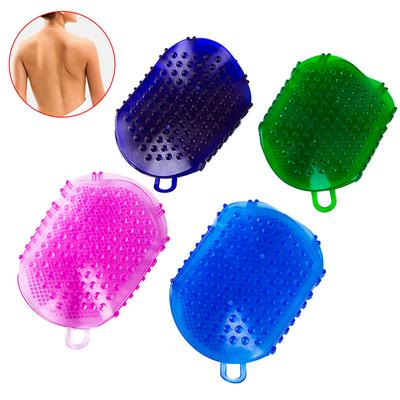 1Pcs Silicone Bath Scrubber Soft Body Bath Brush Exfoliating Glove Massage Scrub