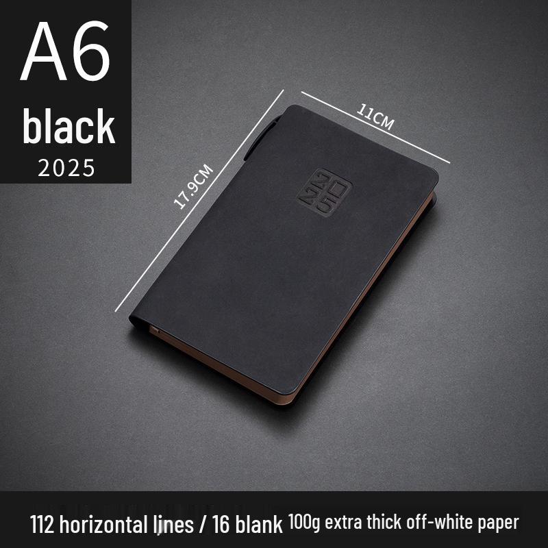 Customizable Sheepskin Notebook with Pen & Free Engraving - Company Logo 2025 Diary, A6/A5/B
