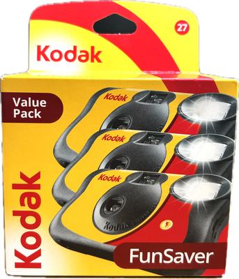 Kodak FunSaver Film 3-Pack Lens-Mounted [Value Pack]