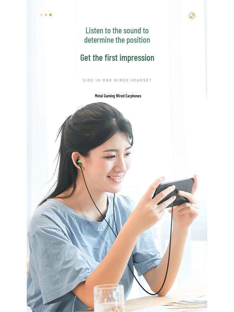 P8 Wired Metal Gaming Headset, Compatible with Apple, OPPO, Huawei Type-C Devices and Universal Computers