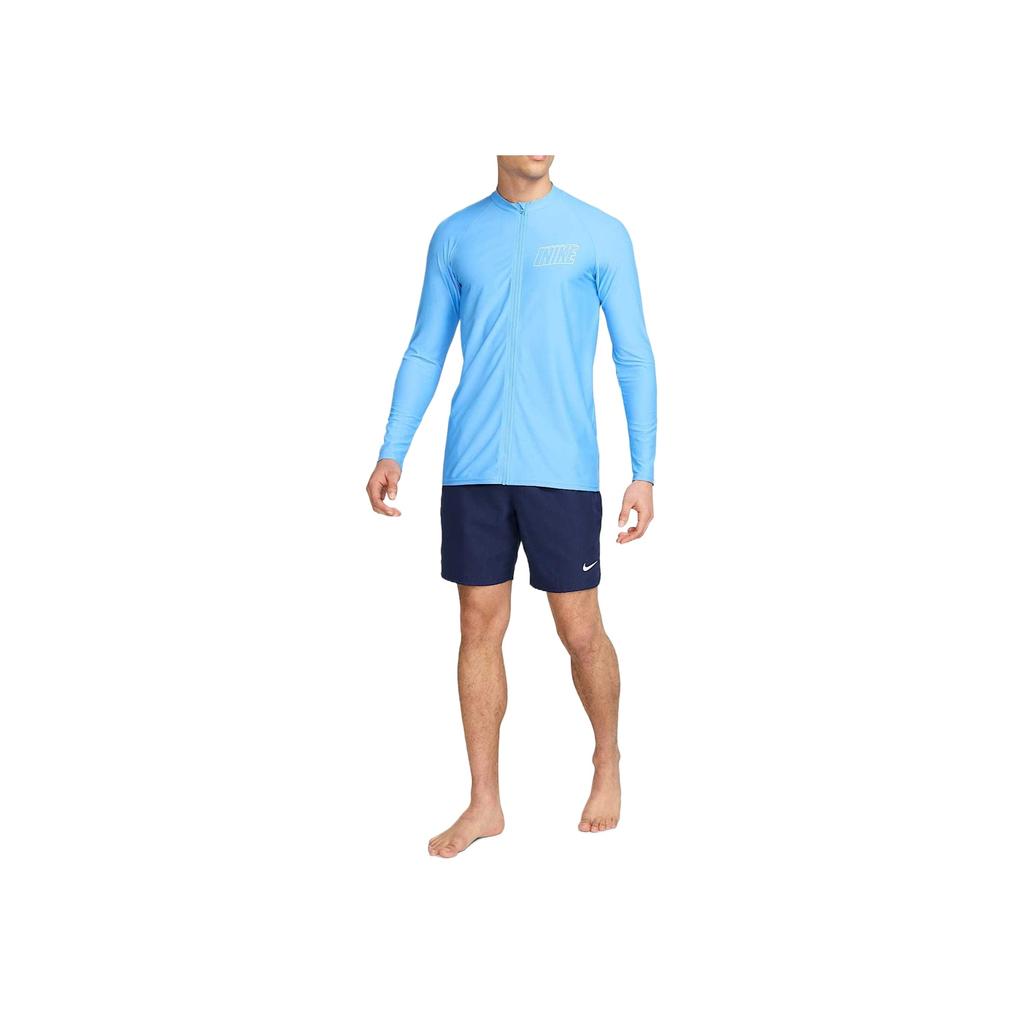 Nike Swim 3-D Soft Comfortable Versatile Fashion Solid Color Jacket Men Jacket Blue FZ6161-412