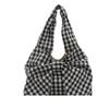 Large Capacity Bow Shoulder Bag Bowknot Handbag Vintage Canvas Vest Bag  Storage Bag