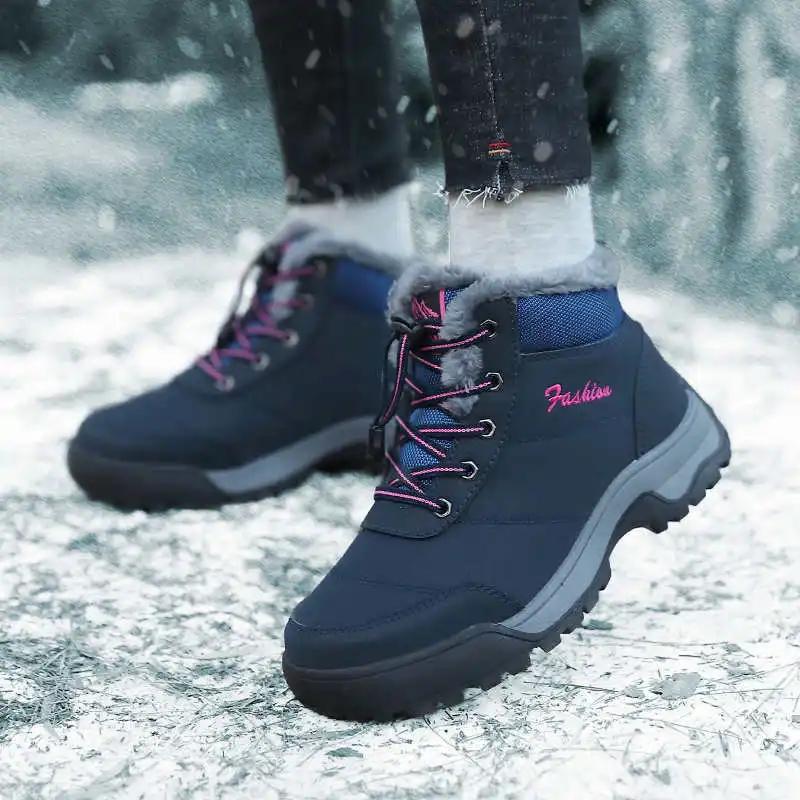 Fashion Zimni Fur Padded Camp Shoes Hike Up Women's Ladies Sneakers Sport High-end Super Deals Mobile Sepatu Advanced Low Prices