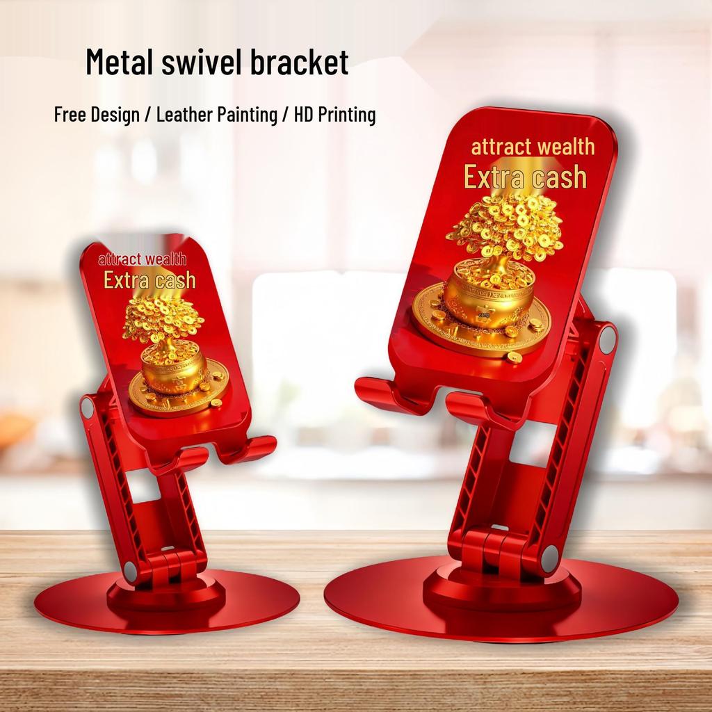 Adjustable 360° Dual-Axis Foldable Metal Phone & Tablet Stand