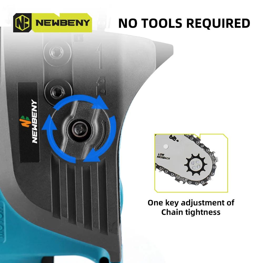 Newbeny 12 Zoll Bürstenlose Elektrische Säge 18000 U/min Akku Tragbar Garten Holzbearbeitungswerkzeug Maschine Für Makita 18V Akku