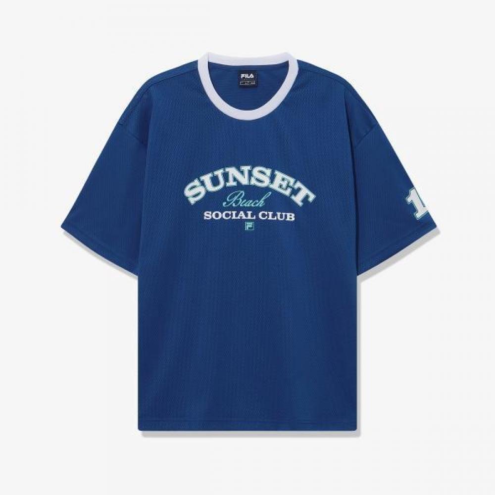 

Fila Men S meSh Graphic T ShirT BLUE/S(090)