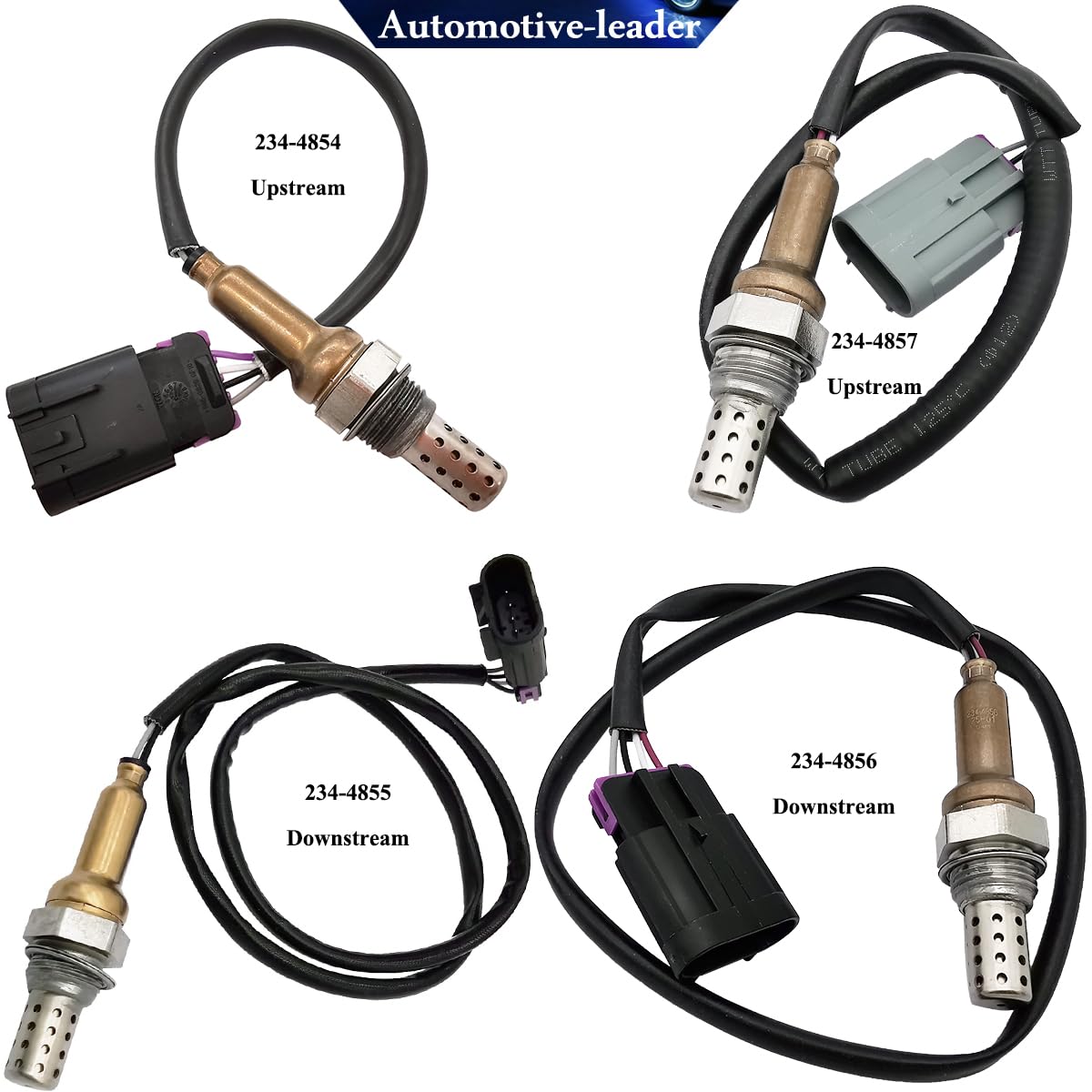 

4Pcs Upstream Downstream Oxygen O2 Sensor Replacement for 2008-2009 Kia Sorento 3.3L V6, for 2007-2009 Kia Sorento 3.8L V6 234-4854 234-4855 234-4856