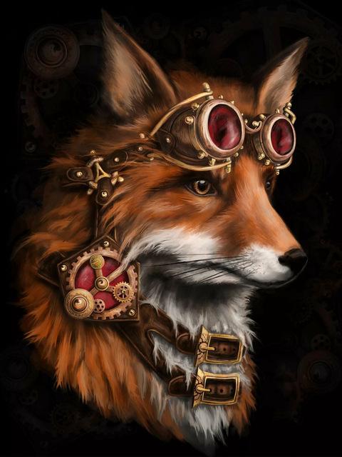 5D Diy Diamond Painting Fox Square/Round Diamond Embroidery Animal Cross Stitch Kit Rhinestone Mosaic Home Decoration