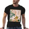 Unisexs Funny Cotton Graphic Tee Hokusai Katsushika Peony And Canary Art Print