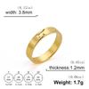 Hollow Dinosaur Ring Stainless Steel Gold Tyrannosaurus Brachiosaurus Finger Rings Couple Jewelry for Women Men