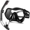 Diving Goggle Snorkeling Dibble Snorkel Set Men and Women Large Frame Silicone Mask Swimming Snorkeling Mask Diving Glasses