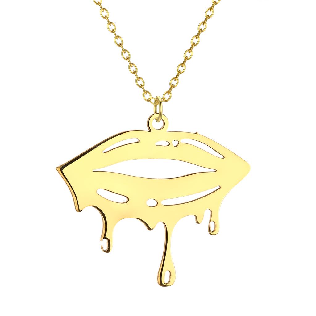 Kinitial Cactus Saturn Planet Infinity Lips Bird Landscape Sun Mountain Stainless Steel Pendant Necklace For Women Jewelry Gift